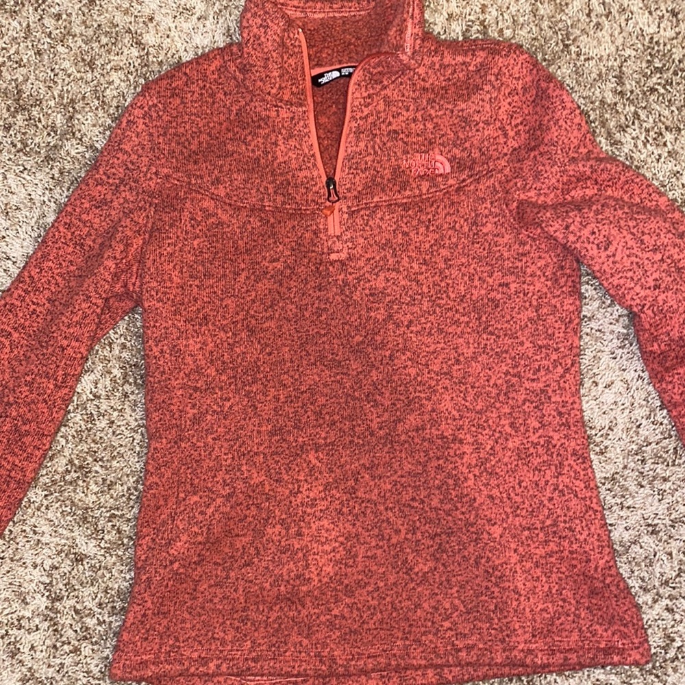 North face 1/4 zip sherpa